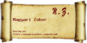 Magyari Zobor névjegykártya